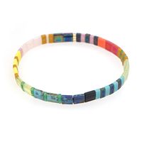 1 Piece Retro Color Block Glass Women's Bracelets sku image 1