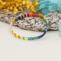 1 Piece Retro Color Block Glass Women's Bracelets main image 3