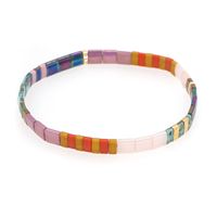 1 Piece Retro Color Block Glass Women's Bracelets sku image 2