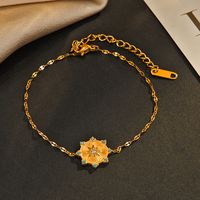 Fashion Star Stainless Steel Inlay Artificial Gemstones Bracelets main image 4