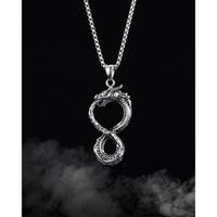 1 Piece Hip-hop Animal Dragon Stainless Steel Men's Necklace main image 1