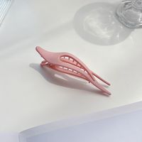 Simple Style Solid Color Plastic Hollow Out Hair Clip 1 Piece sku image 4