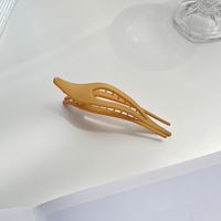 Simple Style Solid Color Plastic Hollow Out Hair Clip 1 Piece sku image 7
