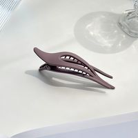 Simple Style Solid Color Plastic Hollow Out Hair Clip 1 Piece sku image 1