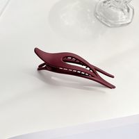 Simple Style Solid Color Plastic Hollow Out Hair Clip 1 Piece sku image 9