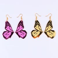 1 Paire Mode Papillon Arylique Femmes Boucles D'oreilles main image 1
