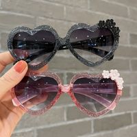 Cute Heart Shape Ac Special-shaped Mirror Full Frame Kids Sunglasses main image 4