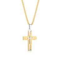 1 Piece Hip-hop Cross Stainless Steel Polishing Men's Necklace main image 2