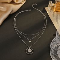 Fashion Water Droplets Stainless Steel Titanium Steel Necklace 1 Piece main image 3
