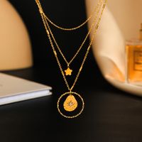 Fashion Water Droplets Stainless Steel Titanium Steel Necklace 1 Piece main image 2