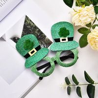 Saint Patrick Trèfle Plastique Fête Accessoires De Déguisement Lunettes 1 Jeu main image 4