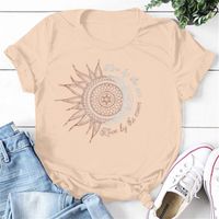 Frau T-shirt Kurzarm T-shirts Drucken Strassenmode Geometrisch main image 3