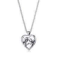 1 Piece Hip-hop Heart Shape Stainless Steel Polishing Halloween Valentine's Day Men's Necklace main image 5