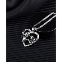 1 Piece Hip-hop Heart Shape Stainless Steel Polishing Halloween Valentine's Day Men's Necklace main image 4