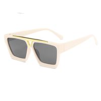 Fashion Square Pc Uv400 Resin Square Inlay Full Frame Men's Sunglasses sku image 4