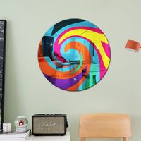 Fashion Colorful Arylic Wall Sticker main image 3