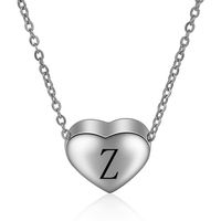 Simple Style Letter Heart Shape Titanium Steel Pendant Necklace 1 Piece sku image 26