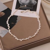 Vacation Round Pearl Beaded Necklace sku image 2
