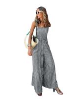 Women's Holiday Street Casual Plaid Full Length Jumpsuits main image 4