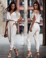 Women's Daily Street Fashion Solid Color Full Length Casual Pants Jumpsuits main image 3