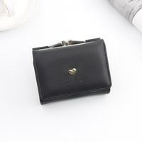 Women's Solid Color Pu Leather Flip Cover Wallets sku image 11