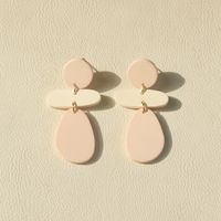 1 Pair Cute Simple Style Heart Shape Flower Soft Clay Women's Drop Earrings sku image 5