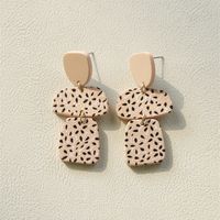 1 Pair Cute Simple Style Heart Shape Flower Soft Clay Women's Drop Earrings sku image 8