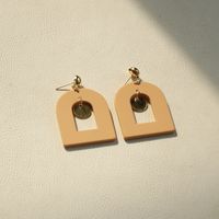 1 Pair Cute Simple Style Heart Shape Flower Soft Clay Women's Drop Earrings sku image 4