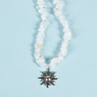 Mode Geometrisch Kristall Perlen Halskette sku image 2