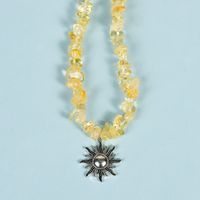 Mode Geometrisch Kristall Perlen Halskette sku image 29