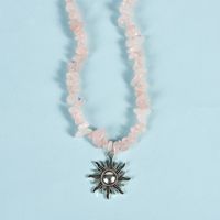 Fashion Geometric Crystal Beaded Necklace sku image 8