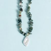 Mode Geometrisch Kristall Perlen Halskette sku image 40