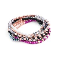 Fashion Color Block Arylic Artificial Crystal Wholesale Bracelets main image 2