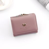 Women's Solid Color Pu Leather Flip Cover Wallets sku image 1
