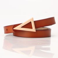 Simple Style Triangle Alloy Leather Buckle Women's Leather Belts 1 Piece sku image 7