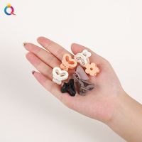 Fashion Solid Color Abs Hair Clip 1 Set main image 2