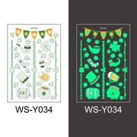 St. Patrick Shamrock Paper Tattoos & Body Art 1 Piece sku image 3