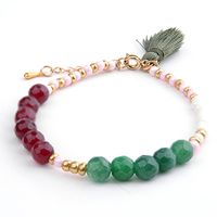 Bohemian Geometric Crystal Tassel Bracelets 1 Piece sku image 6