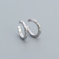 1 Pair Fashion C Shape Sterling Silver Ear Clips sku image 1