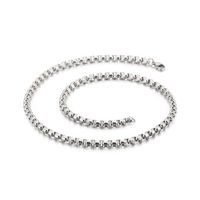 Simple Style Solid Color Titanium Steel Plating Chain Necklace 1 Piece sku image 4