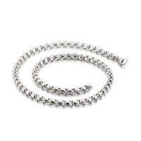 Simple Style Solid Color Titanium Steel Plating Chain Necklace 1 Piece sku image 6
