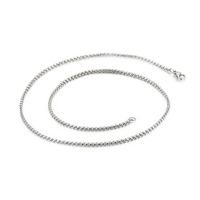 Simple Style Solid Color Titanium Steel Plating Chain Necklace 1 Piece sku image 1