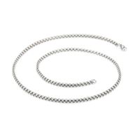 Simple Style Solid Color Titanium Steel Plating Chain Necklace 1 Piece sku image 2