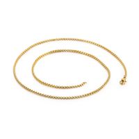 Simple Style Solid Color Titanium Steel Plating Chain Necklace 1 Piece sku image 5