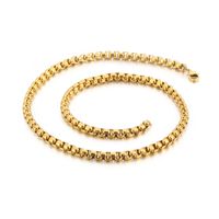 Simple Style Solid Color Titanium Steel Plating Chain Necklace 1 Piece sku image 11
