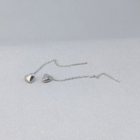 Sweet Heart Shape Titanium Steel Earrings 1 Pair sku image 2