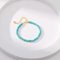 Rétro Géométrique Le Cuivre Placage Turquoise Bracelets main image 1