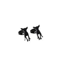 Fashion Dog Stainless Steel Plating Ear Studs 1 Pair main image 4