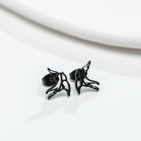 1 Pair Simple Style Geometric Letter Heart Shape Stainless Steel Plating Ear Studs sku image 15