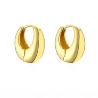1 Paar Einfacher Stil Einfarbig Überzug Kupfer Vergoldet Ohrringe sku image 5